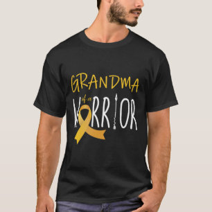 Childhood cancer awareness Grandma of a warrior T-Shirt