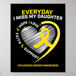 Childhood Cancer Awareness  In Memory Of My Daught Poster
