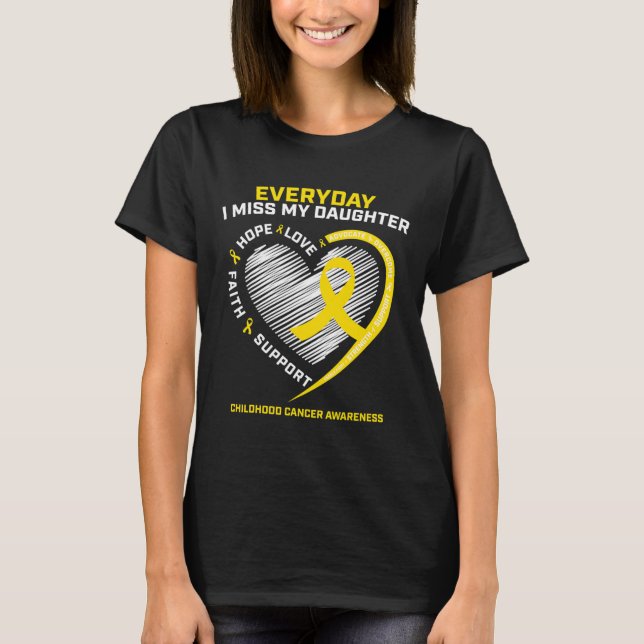 Childhood Cancer Awareness  In Memory Of My Daught T-Shirt (Front)