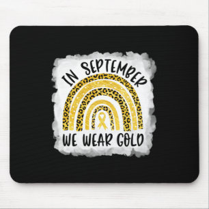 Childhood Cancer Awareness In September We Wear G Mouse Pad