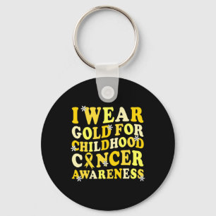Childhood Cancer Awareness In September We Wear Go Keychain