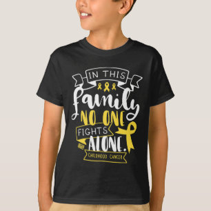 Childhood Cancer Awareness Kid Family No Alone Quo T-Shirt