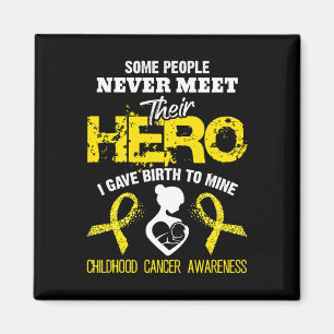 Childhood Cancer Awareness Meet My Hero 1 Magnet