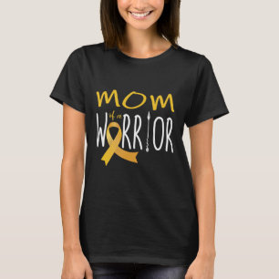 Childhood cancer awareness mom of a warrior  T-Shirt