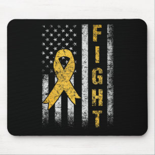 Childhood Cancer Awareness Month American Flag We Mouse Pad