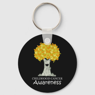 Childhood Cancer Awareness Month Cure Childhood Ca Keychain