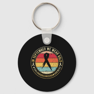 Childhood Cancer Awareness Month In September Vint Keychain