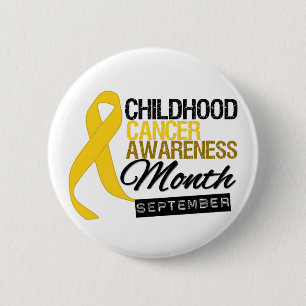Childhood Cancer Awareness Month Ribbon v8 2 Inch Round Button
