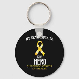 Childhood cancer awareness My granddaughter is my Keychain