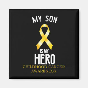 Childhood cancer awareness My Son is my hero Magnet