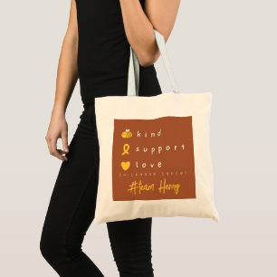 childhood cancer awareness personalized totes bags