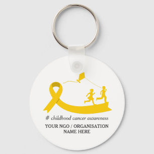 Childhood Cancer Awareness Promotional Keychain
