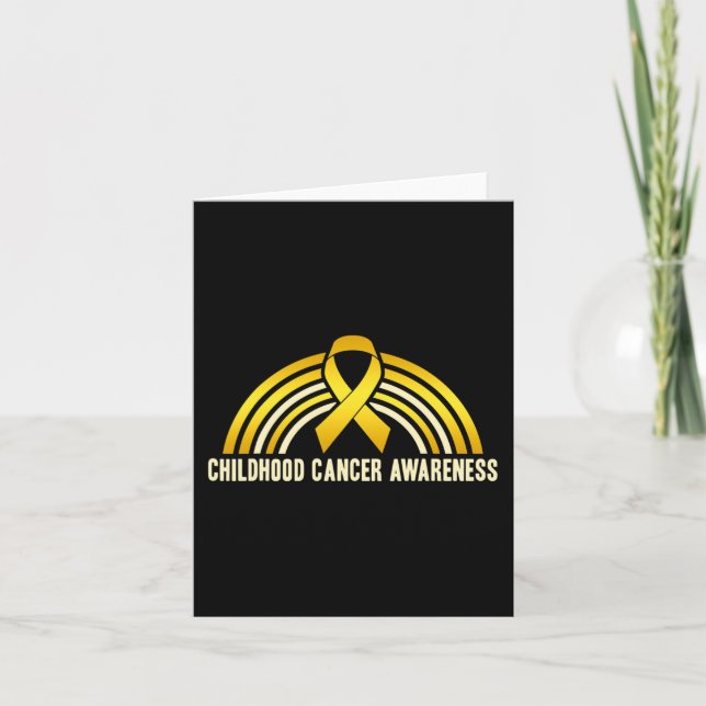 Childhood Cancer Awareness Rainbow Card (Front)