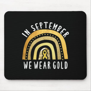 Childhood Cancer Awareness Rainbow In September We Mouse Pad