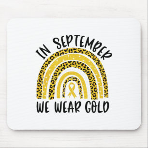 Childhood Cancer Awareness Rainbow In September We Mouse Pad