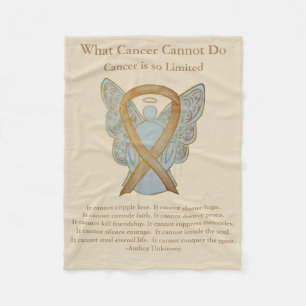 Childhood Cancer Awareness Ribbon Angel Blankets