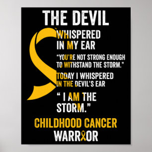 Childhood Cancer Awareness Ribbon S1 Poster