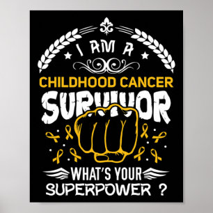 Childhood Cancer Awareness Ribbon s Poster