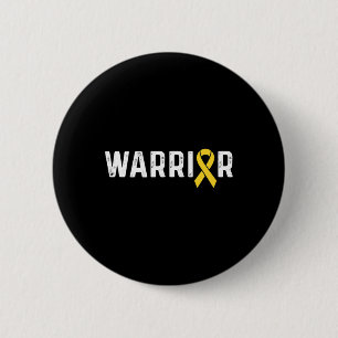 Childhood Cancer Awareness Ribbon Warrior 2 Inch Round Button