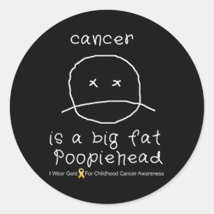 Childhood Cancer Awareness Shirt _ Fighters + Surv Classic Round Sticker