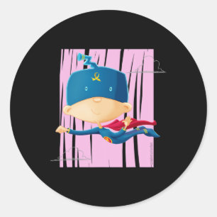 Childhood Cancer Awareness Super GA Classic Round Sticker