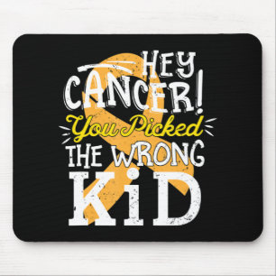 Childhood Cancer  Awareness Survivor Wrong Kid Sup Mouse Pad