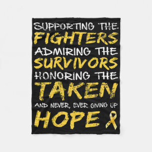 Childhood Cancer Awareness T 5 Fleece Blanket