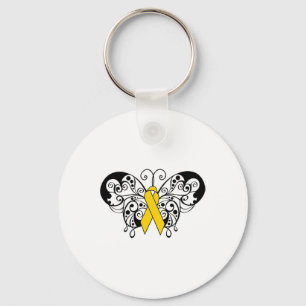 Childhood Cancer Awareness T Shirt B Gold Ribbon B Keychain