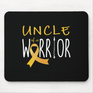 Childhood cancer awareness Uncle of a warrior  Mouse Pad