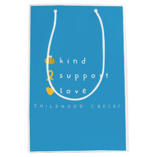 childhood cancer.be kind.support.love. Gift Bag