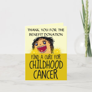 Childhood Cancer Benefit Thank You Card