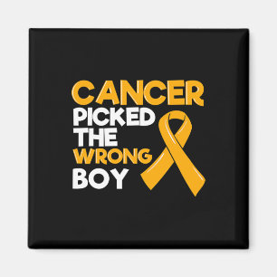 Childhood Cancer Boy Ribbon Tumour Pediatrician Ch Magnet