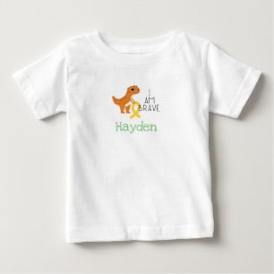 childhood cancer. brave.custom name- Baby T-Shirt