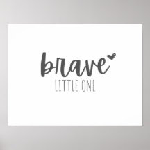 childhood cancer brave little one Poster & Prints