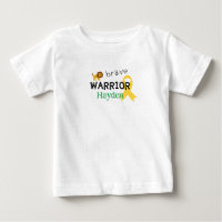 childhood cancer.brave warrior.Custom Baby T-Shirt
