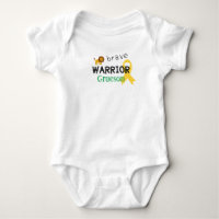 childhood cancer.brave warrior.CustomBabyBody-suit