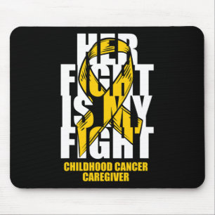 Childhood Cancer Caregiver Month Gold Ribbon Her F Mouse Pad