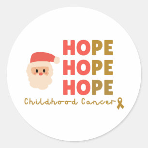 childhood cancer Christmas Holiday hope Sticker