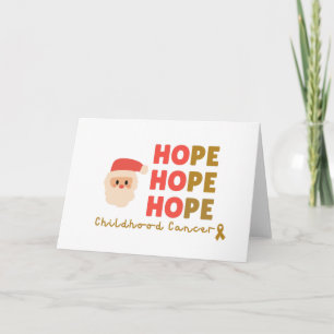 childhood cancer Christmas Holiday Invitation Card