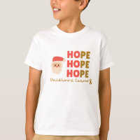 childhood cancer Christmas santa hope Kids T-Shirt