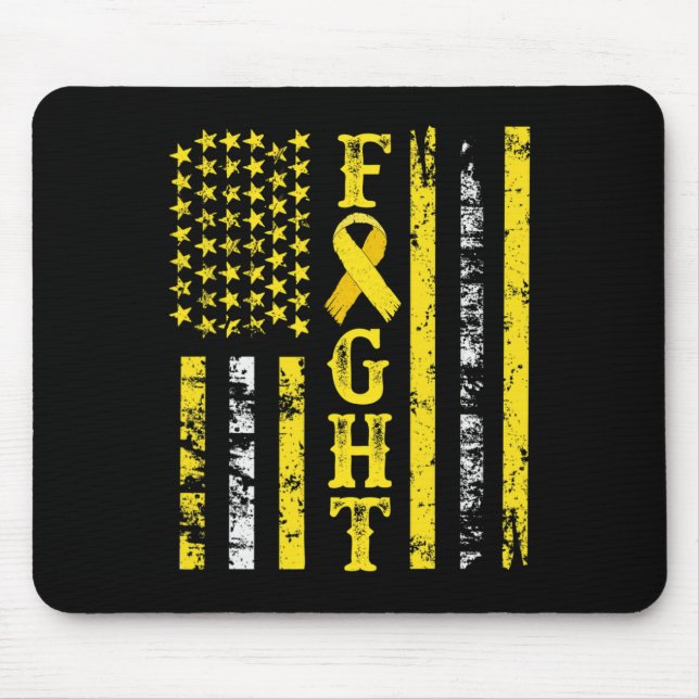 Childhood Cancer Cure Childhood Cancer Awareness M Mouse Pad (Front)