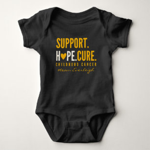 childhood cancer Custom Baby Bodysuit One-Piece