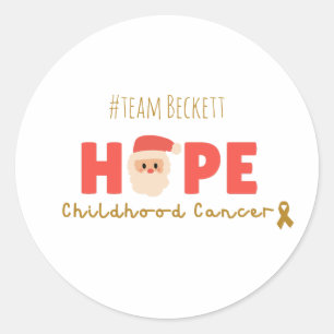 childhood cancer Custom Christmas hope Sticker