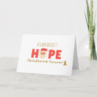 childhood cancer Custom Christmas Invitation Card