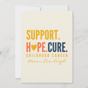 childhood cancer Custom Invitation Announcement