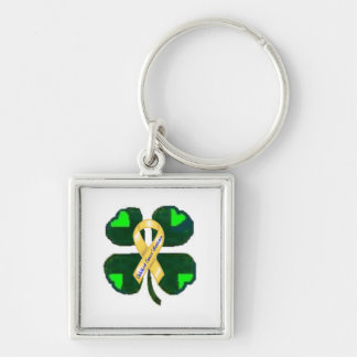 Childhood Cancer DOES NOT Discriminate! Keychain