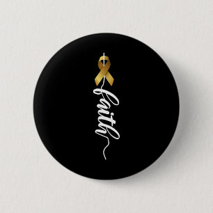 Childhood Cancer Faith Childhood Cancer Awareness 2 Inch Round Button
