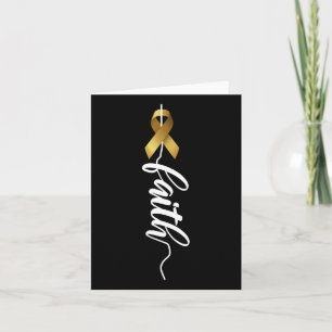 Childhood Cancer Faith Childhood Cancer Awareness Card