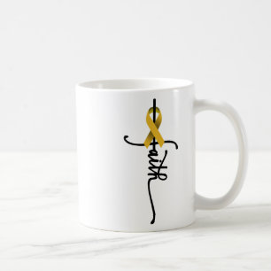 Childhood Cancer Faith Childhood Cancer Awareness Coffee Mug