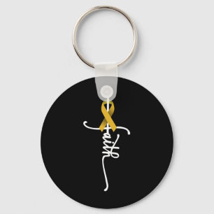 Childhood Cancer Faith Childhood Cancer Awareness Keychain
